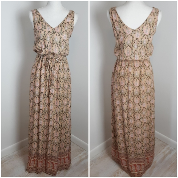 lucky brand floral maxi dress